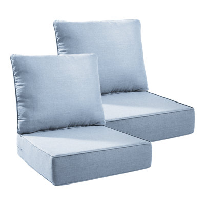 Outdoor 6'' Replacement Cushion Set Seat / Back Cushion (Set Of 2)