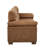 Vintage Brown Leather Three-Seat Sofa with Plush Tufted Cushions and Sturdy Wooden Legs for Timeless Comfort