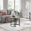 Metal Frame Coffee Table, Round Nesting Table Set-18111832