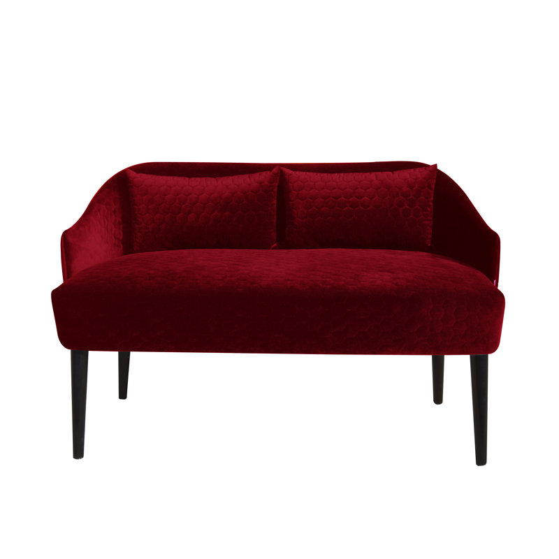 Emi 2 Seater Loveseat, Red