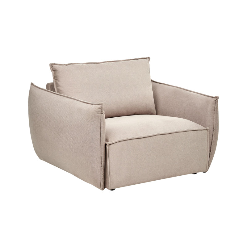 KUNES Upholstered Armchair, Taupe