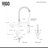 Zurich 27" H 1-handle Pull-down Kitchen Faucet Vg02007st-100097100