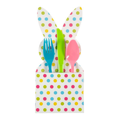 Disposable Paper Easter Flatware Set