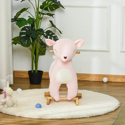 Kids Plush Ride-on Rocking Horse