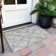 Machine Washable Indoor/Outdoor Christain ACN1329 Gray Rug