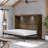 Elwina Full Daybed Murphy Bed With Gallery Shelf & Touch Sensor LED Lighting-103828895