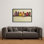 Bird Family Beige Animals Framed Canvas | Home Decor Wall Art