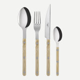 Bistrot Horn 4 - Piece Stainless Steel Flatware Set - Service for 1