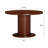 NTC Summit 47 Inch Round Dining Table, Modern Indoor Dining Room Table for Kitchen, Apartment & Small Spaces, Effortless Assembly, Dark Walnut-737279675