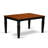 5 Piece Dining Table Set for 4 Includes a Rectangle Kitchen Table with Butterfly Leaf and 4 Kitchen Dining Chairs, Black & Cherry-1182291267