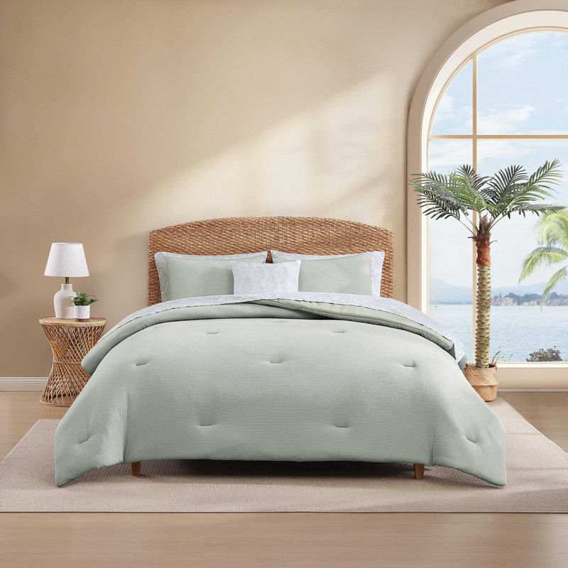 Aubrey Comforter Set, King Comforter + 7 Additional Pieces, Green