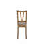 Chaise à dossier à lattes
