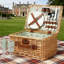 Light Picnic Cooler Basket - Complete Service For 2 With Storage Compartment-947003810-947003811