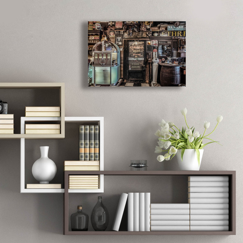  «Country Store 1» par Decent Exposures, art mural en verre acrylique, 24 po x 16 po, H 16 po x l 24 po