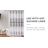 Anacarolina Striped Fabric Single Shower Curtain