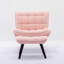 Fauteuil et repose-pieds en velours capitonné l 34,65 po Hemal-1936611818