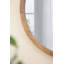 Charmant miroir mural circulaire en bois pour diverses pièces, rehaussant le décor