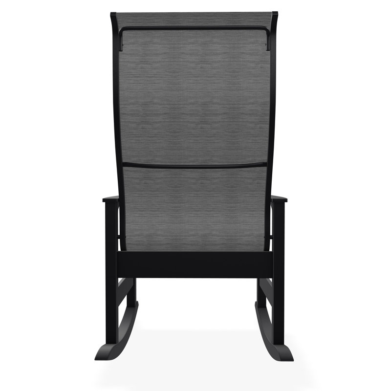 Leeward Sling Marine Grade Polymer Supreme Rocker, Collect Charcoal, Black