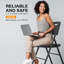 Chaise pliante robuste en plastique avec cadre en acier, paquet de 10-1861969309