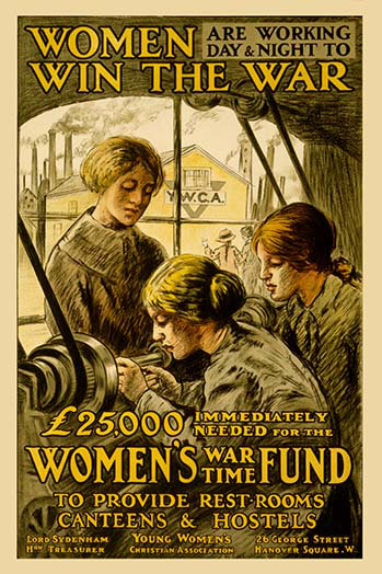 'Women are Working Day and Night' by Witherby and Co Vintage Advertisement Buyenlarge