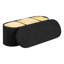 Banc de rangement ovale avec repose-pieds, banc de lit pliable en molleton pliant, coffre pliant avec repose-pieds et grand espace de rangement