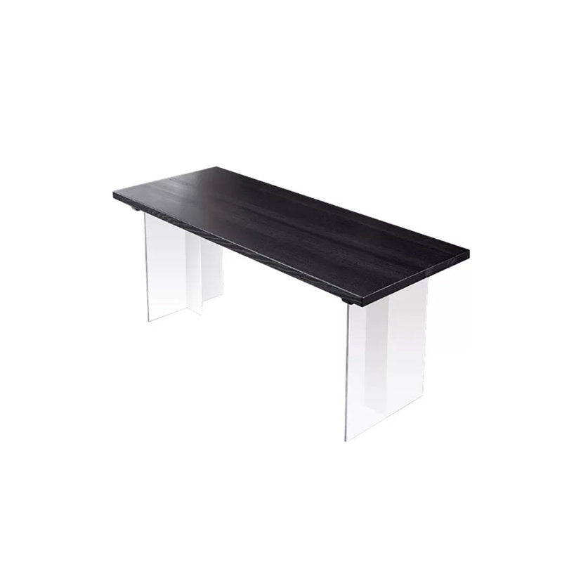 Ash Solid Wood Top Dining Table, 27.55" W x 55.11" L