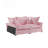90.55" Modern Comfy Upholstered Sofa Cloud Couch, Deep Seat Couches With Multiple Large Soft Pillows,Convertible Deep Seat Chaise Longue For Living Room Bedroom,Apartment,Office-2041526770