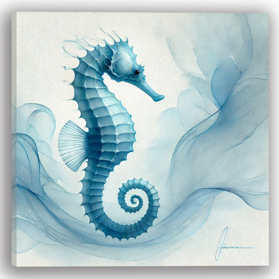 «Elegant Seahorse», art mural sur toile tendue
