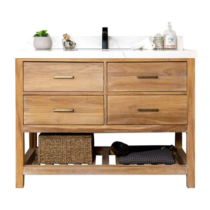 Ensemble de meuble-lavabo simple 48 po, Empira, Blanc délavé