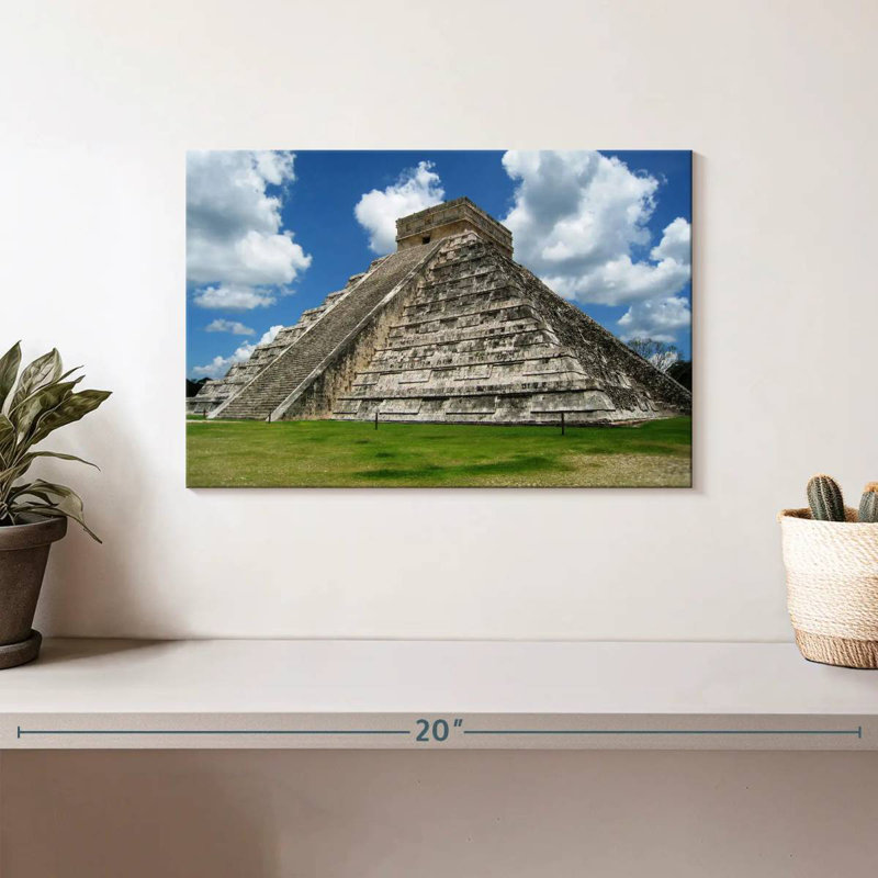 Ancien temple maya, H 8 po x l 12 po