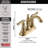 Linden Centerset Bathroom Faucet with Drain Assembly, 2-handle Bathroom Sink Faucet-14622264