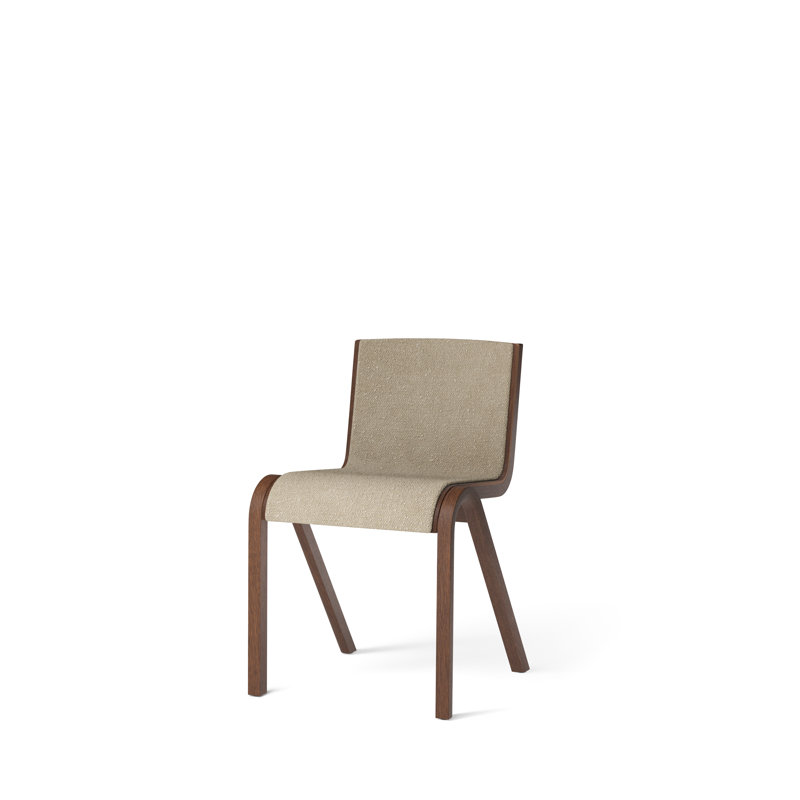 Ready Upholstered Dining Chair, Red Stained Oak, Bouclé 02 Acrylic