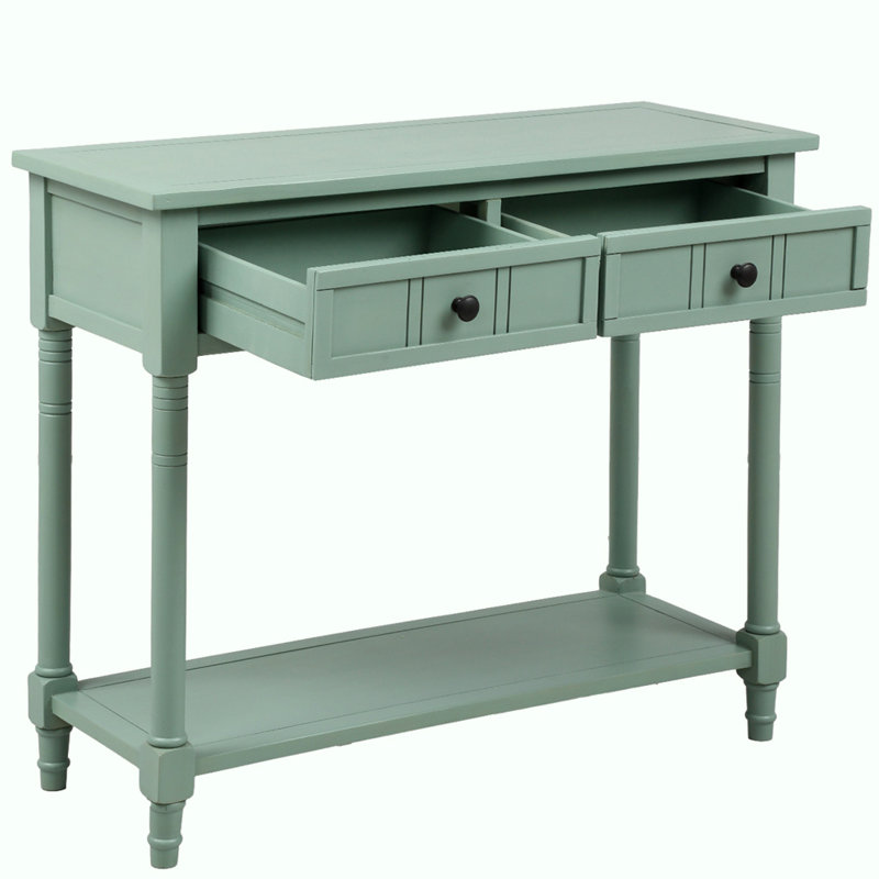 Gattilier 35.43'' Console Table, Retro Blue, 29.9" H x 35.43" W x 13.8" D