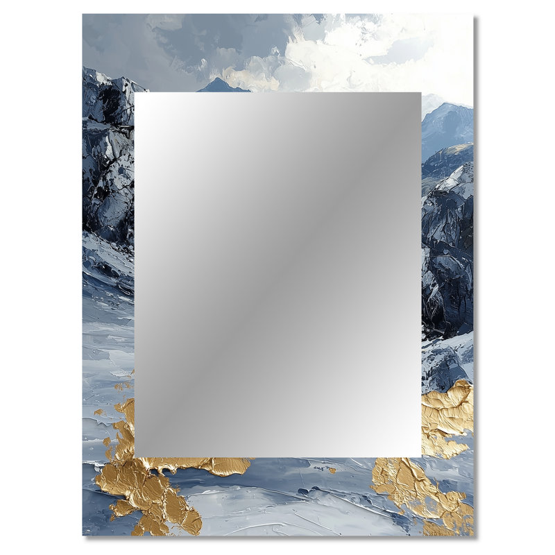 «Istanbul Gold Eastern Anatolia I», miroir mural industriel, art imprimé en métal, 40 po x 30 po