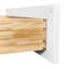 Armoire à shaker blanche pour le garage et la cuisine: 2 portes à fermeture douce, 1 tablette réglable, installation facile, charnières en caoutchouc Armoire de cuisine en bois massif: espace intérieur efficace, à nettoyer