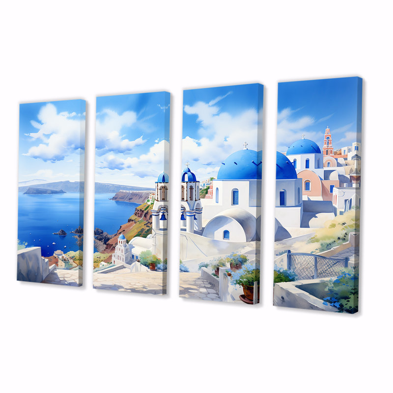 Santorini, Grèce, bord de mer, village sérénité II - Grèce, 4 pièces, H 28 po x l 48 po