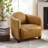 Paynesville Tufted Genuine Leather Upholstered Accent Arm Barrel Chair-548331411