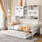 Wooden Daybed With Trundle,All-In-One Cabinet And Shelf-164012968-164012971