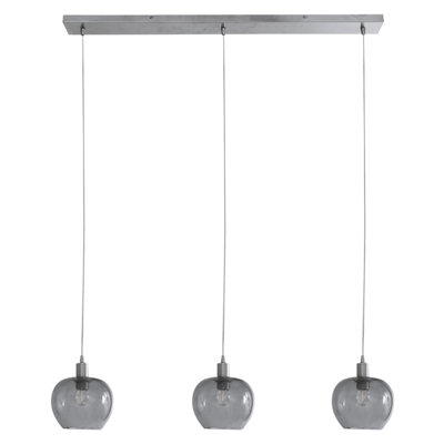 Susana 3 - Light Nickel Dome Pendant