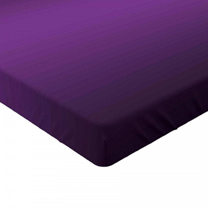 Microfiber Abstract Fitted Sheet, Queen Fitted Sheet, Purple/Black, 100% Brushed microfiber fabric