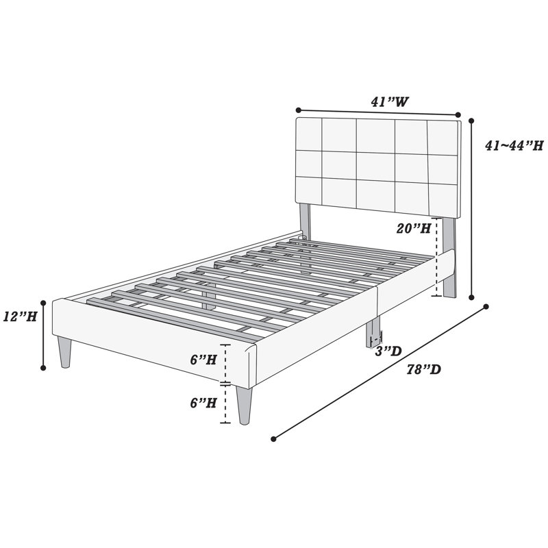 Lit simple rose avec système 12 - mélange de lin et expérience douillette moderne dans une tête de lit ajustable