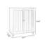 Banc de rangement pour chaussures en bois massif noyer
