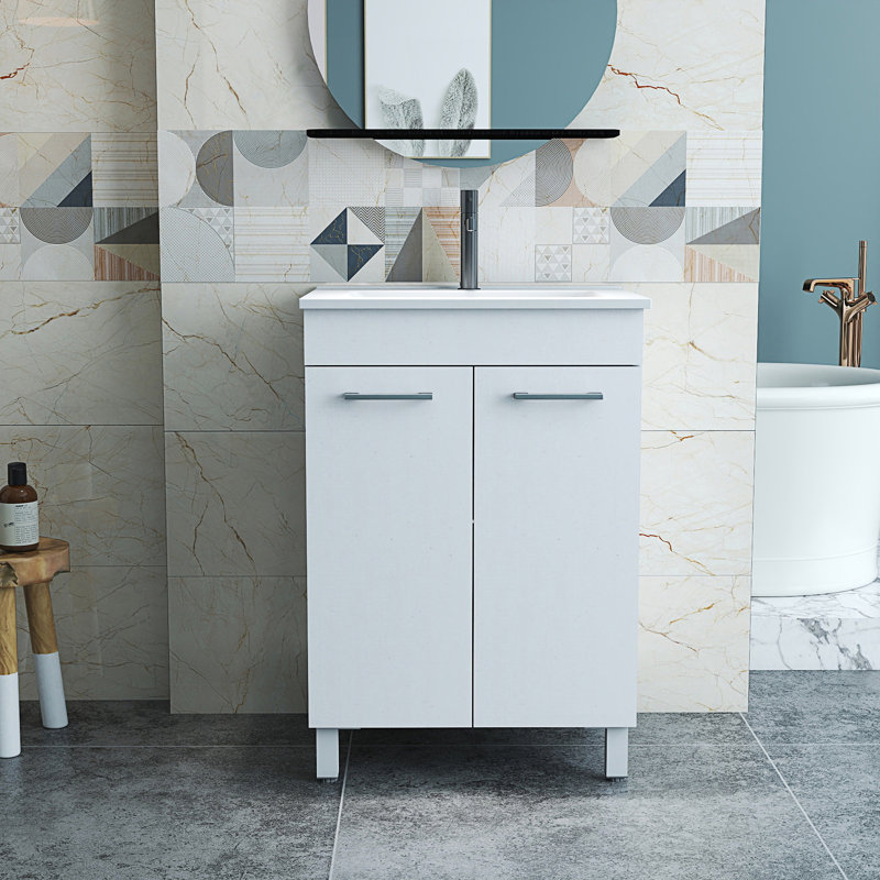Armoire de salle de bain avec tablette réglable