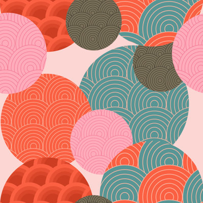 Japanese Pattern by KateDemianov - Wrapped Canvas Print
