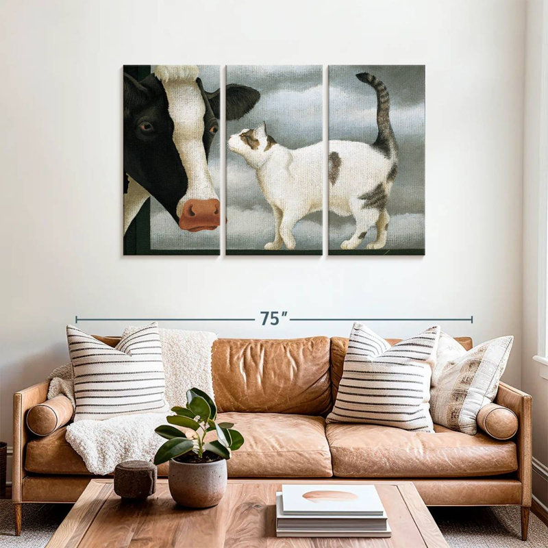 Cat And Cow, 36" H x 57" W
