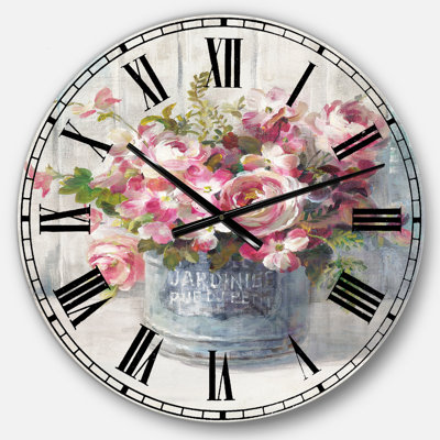 Maison Des Fleurs III - Horloge murale maison de campagne