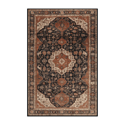 Tapis brun lavable à la machine