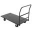 Chariot en tôle d'acier 2000 lb 24 * 49 po avec main courante grise