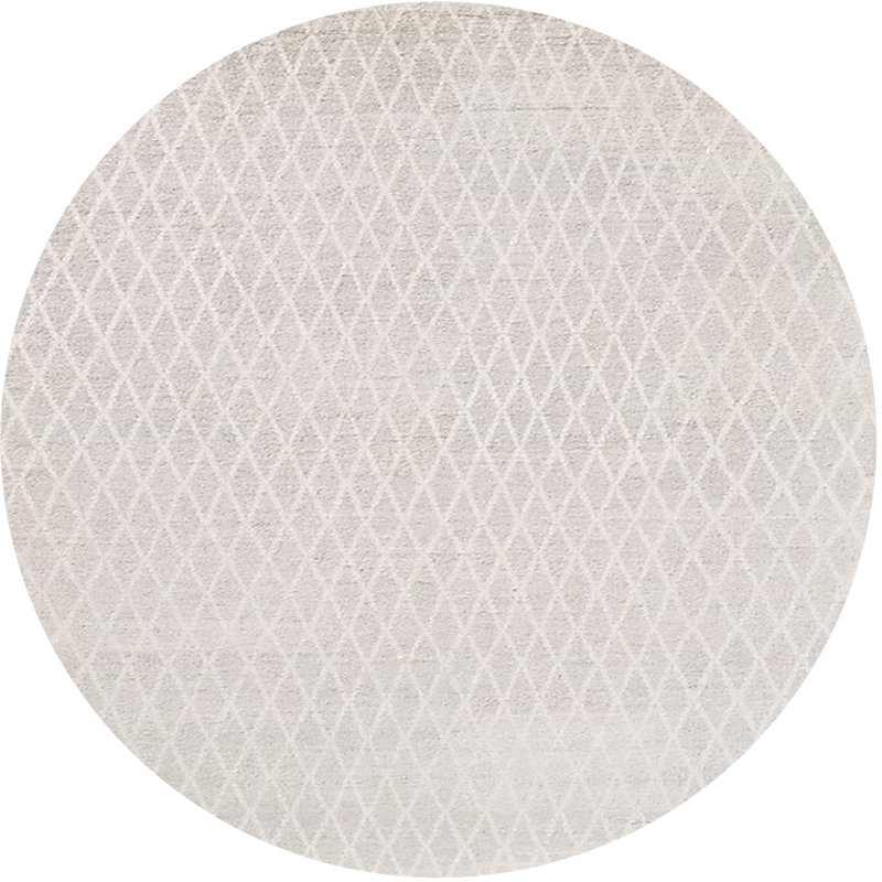 Meral Geometric Indoor Rug, Round 8'