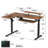 Marquasha Dual Motor L-Shaped Electric Standing Desk with LED and Monitor Stand-75247390-75247388